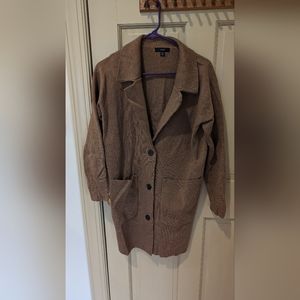 J crew brown sweater blazer - xs